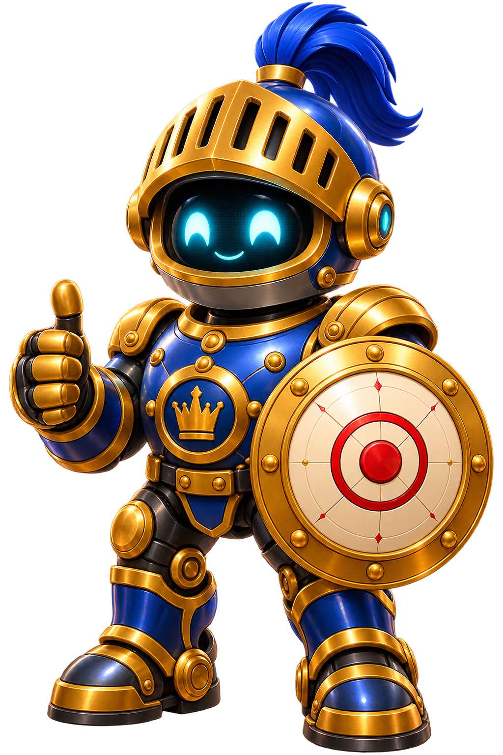 Sir Circuit, the friendly royal robot knight